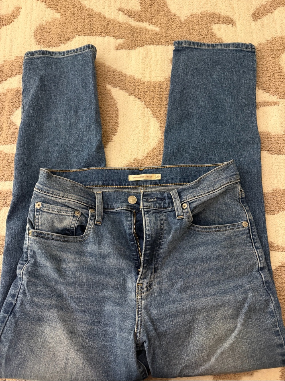 Levi’s 724 high rise straight leg jeans